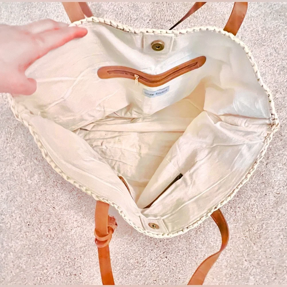 “ROSÉ ALL DAY” WOVEN BEACH TOTE 🏖️🥂👜🍾🛍️ (14”Tall x 19.5”Wide)*BRAND NEW!🎁*